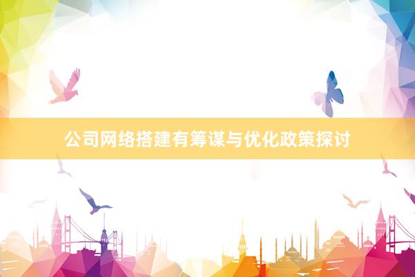 公司网络搭建有筹谋与优化政策探讨