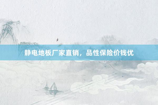 静电地板厂家直销，品性保险价钱优